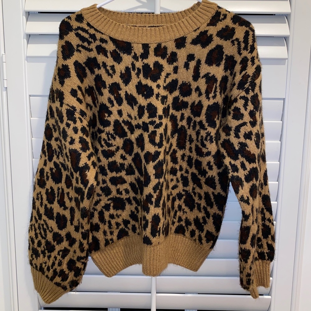 Cheetah Print Sweater